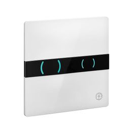 Kosketusvapaa huuhtelupainike XS-telineeseen Triomont duohuuhtelu valkoinen