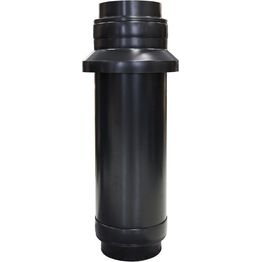 Eristetty piippusetti (1m+läpivienti+kaulus) musta