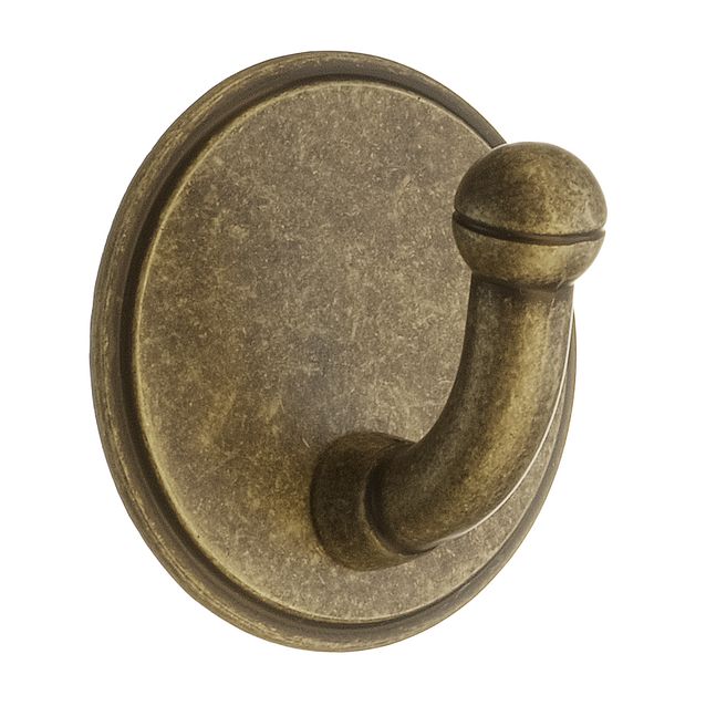 Koukku Beslagsboden 1120, tarrakiinnitys, antiikkimessinki