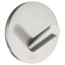 Koukku Beslagsboden Design Mini tarrakiinnitteinen 4-pakkaus harjattu