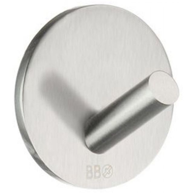 Koukku Smedbo mini B design tarrakiinnitteinen 4-pakkaus harjattu