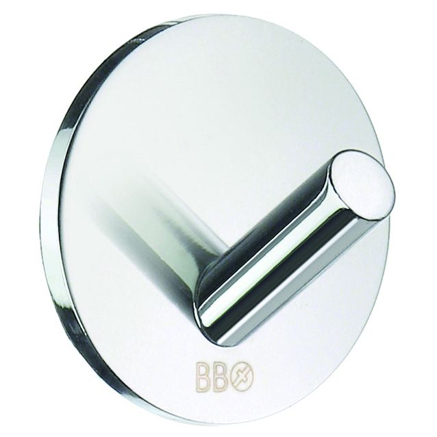 Koukku mini Beslagsboden BK1080 tarrakiinnitteinen kromi