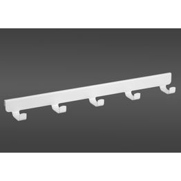 Koukkusarja hyllynkannattimeen Elfa 40 Classic 5 koukkua valkoinen