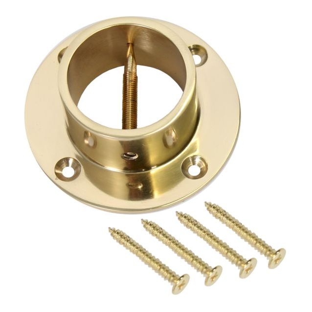 Köyden seinäkiinnike Piippo Ø 36mm messinki