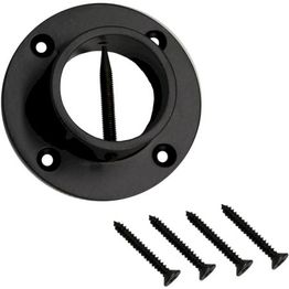 Köyden seinäkiinnike Piippo Ø 36mm pulverimaalattu musta