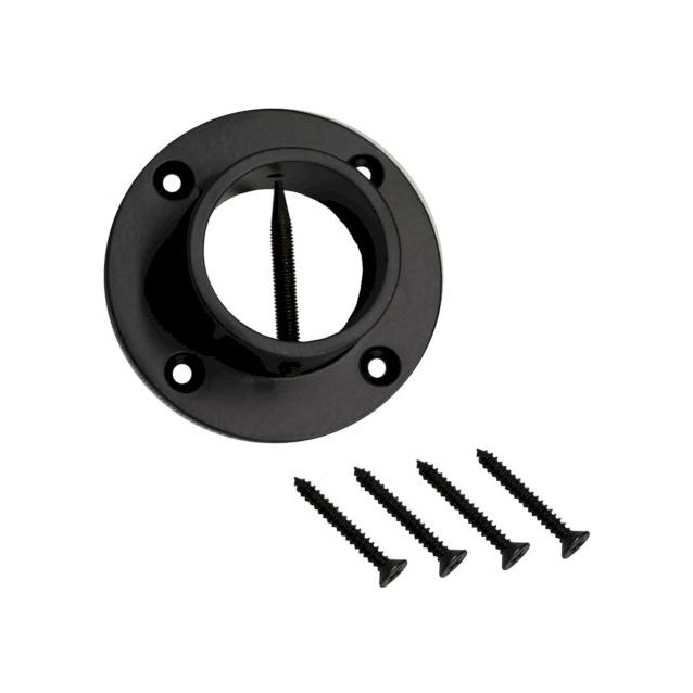 Köyden seinäkiinnike Piippo Ø 36mm pulverimaalattu musta