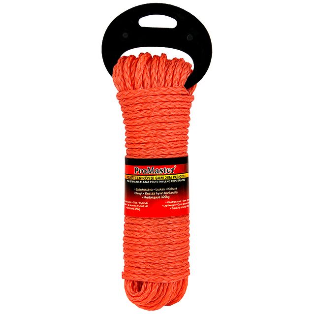 Köysi ProMaster PE 6 mm, punottu 25 m