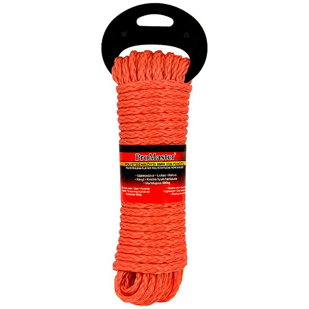 Köysi ProMaster PE 8 mm, punottu 20 m