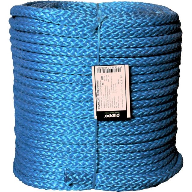 Köysikieppi Piippo palmikoitu polypropeeniköysi 18mm x 110m