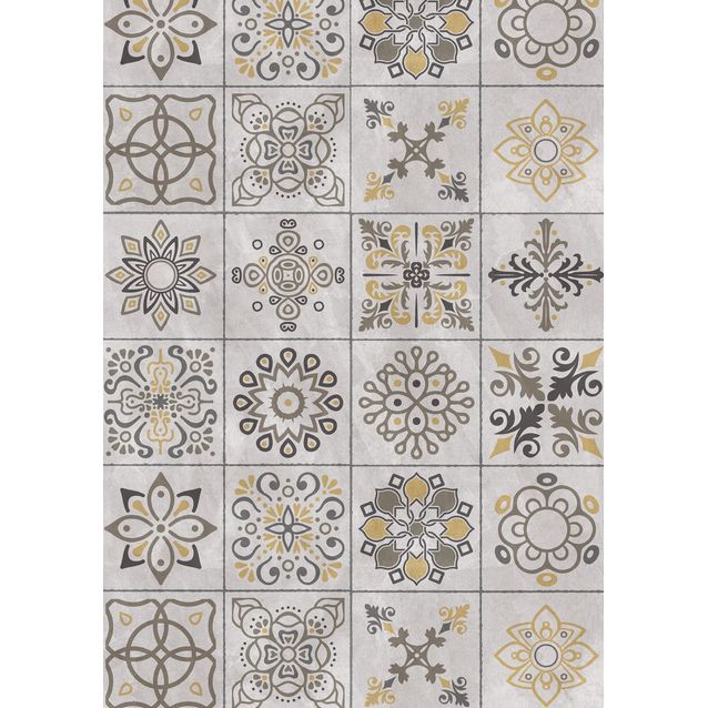 Kuitusementtilaatta Triofloor Micodur Stone Ornament, 7.5x460x920mm