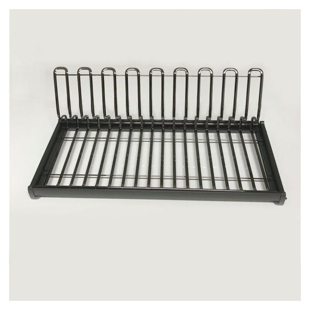 Kuivauskaapin taso- ja lautasritilä Inoxa Titanium musta kromi eri kokoja