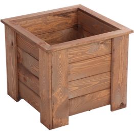 Kukkalaatikko Miljöökoriste nelikulma ruskea