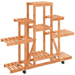 Kukkateline pyörillä, täysi kuusi, eri kokoja (28560)