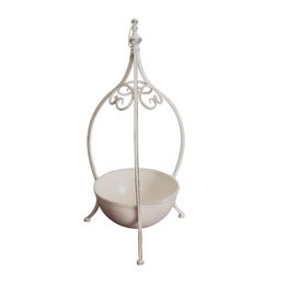 Kukkateline yhdelle ruukulle Chic Garden 68x29,5 cm valkoinen