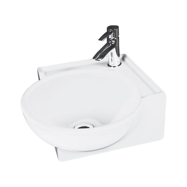 Kulma-allas Interia TP051, 370 X 370 X 160 mm