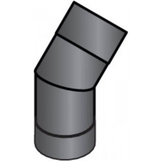 Kulmaputki Harvia 45-astetta Musta