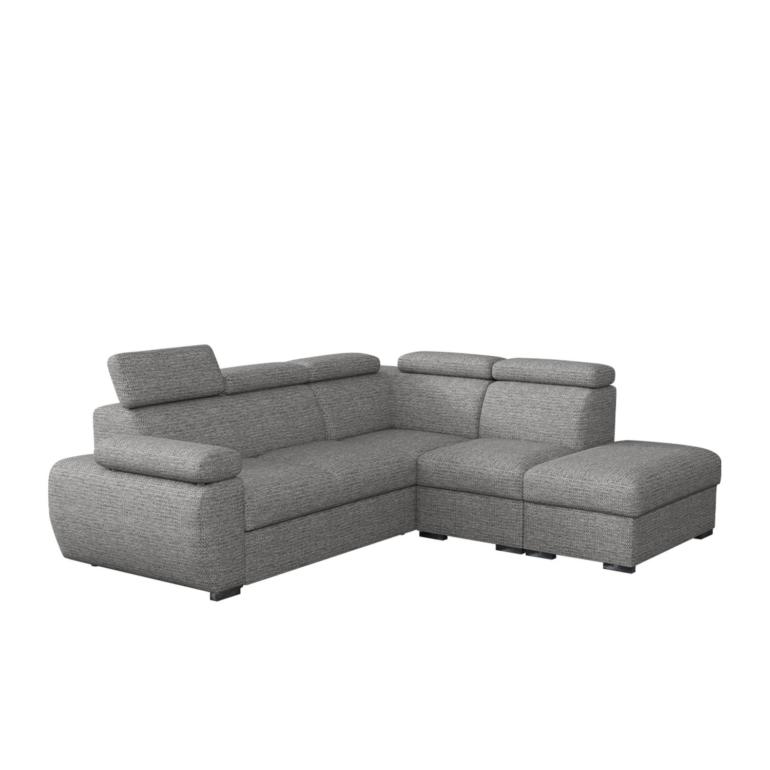 Kulmasohva BOSTON 2r+R+1p(65)+Rahi, 7-istuttava, harmaa (7963)