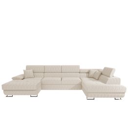 U-sohva COTERE BIS vakosametti, 7-istuttava, eri värivaihtoehtoja