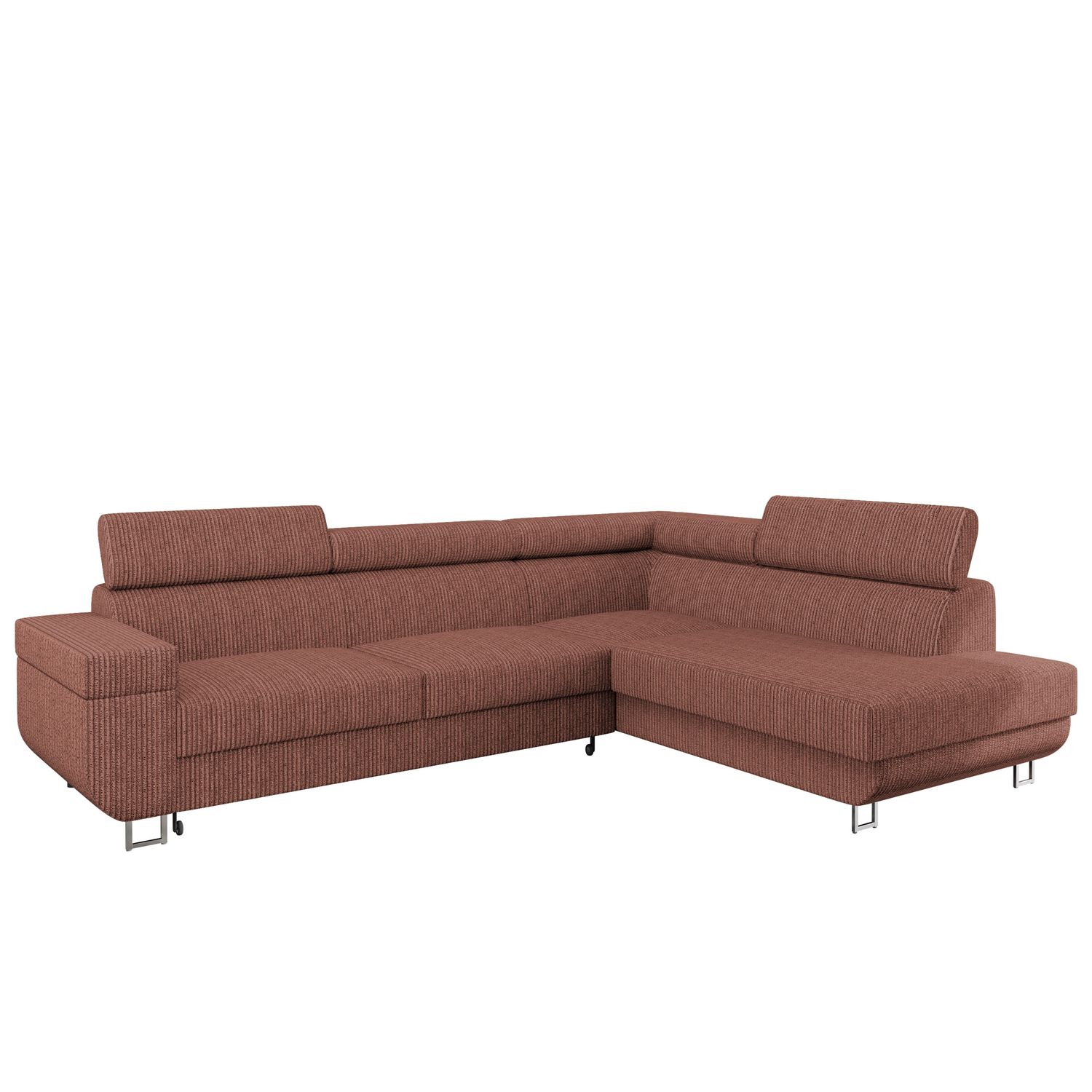 Kulmasohva FONTI, 4-istuttava, ruskea (9524)