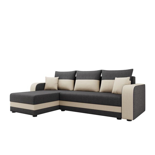 Kulmasohva Hewlet Bis, 3-istuttava, beige/tummanharmaa (7806)