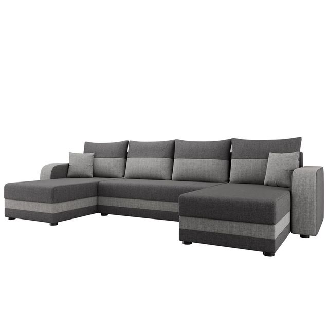 Kulmasohva Hewlet Bis U, 8-istuttava, tummanharmaa/vaaleanharmaa (8090)