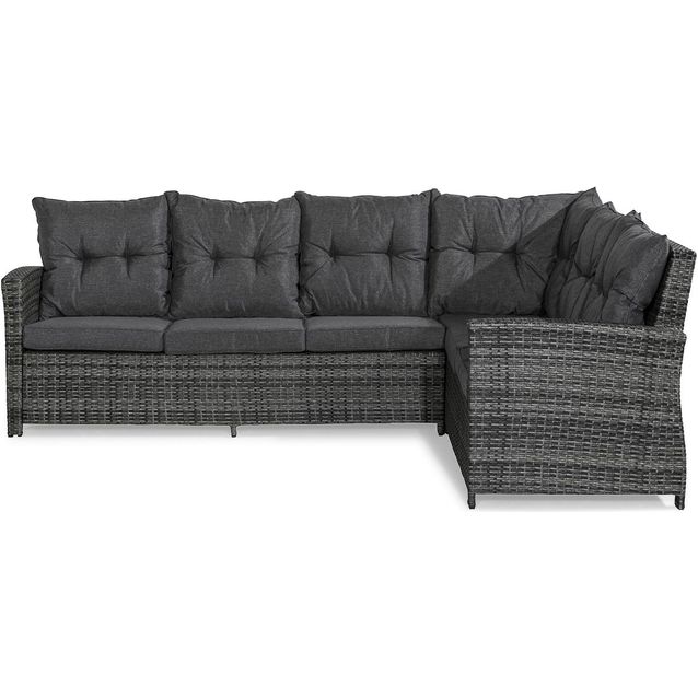 Kulmasohva James 5-istuttava harmaa