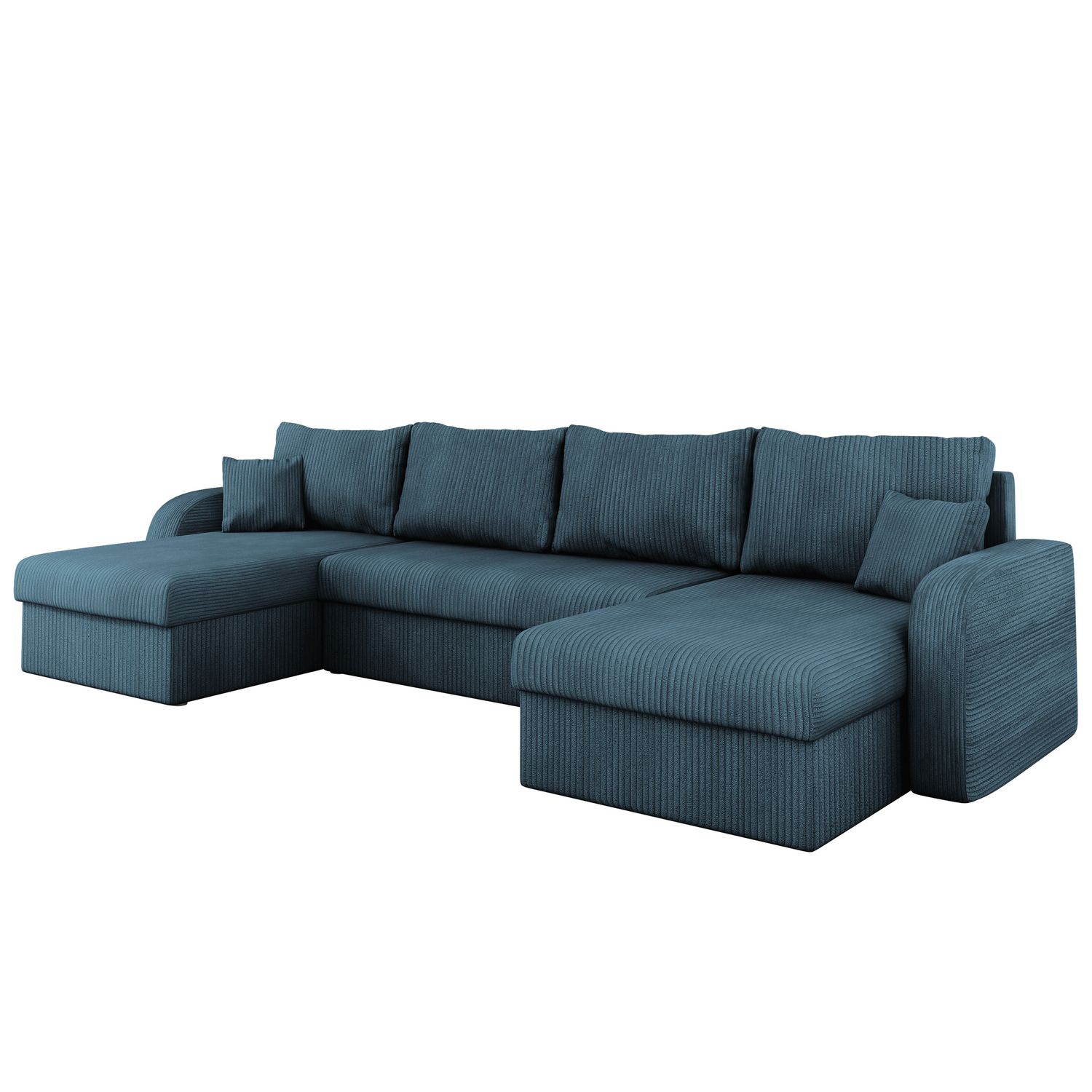 Kulmasohva KRIS U M, 6-istuttava, sininen  (7162)