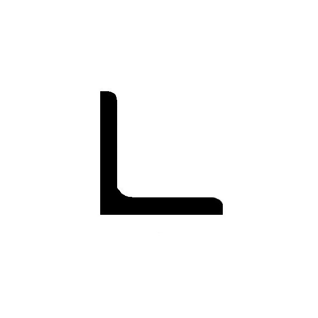 Kulmatanko teräs 40x40x4 mm HST 1.4404 kuumavalssattu pituus 6 m