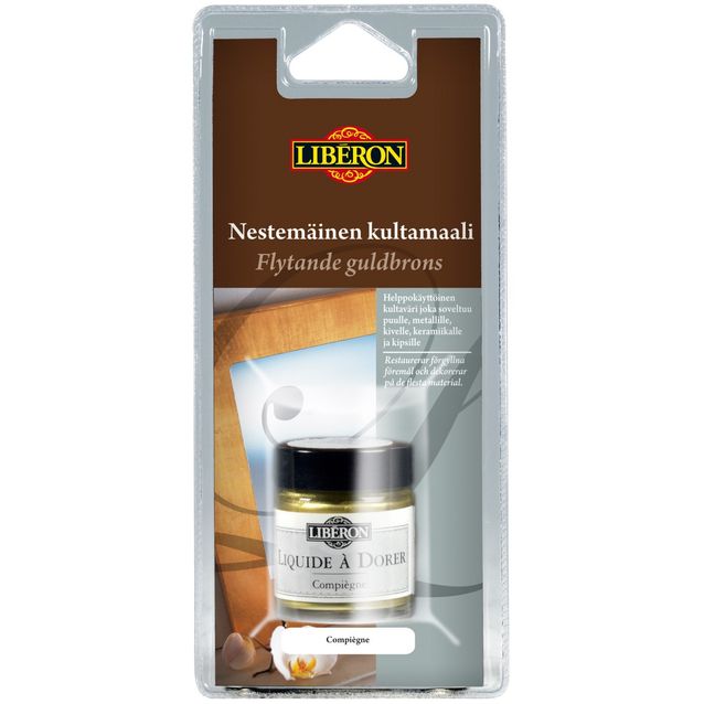 Kultamaali Liberon Trianon nestemäinen tumma keltakulta 30 ml (100207)