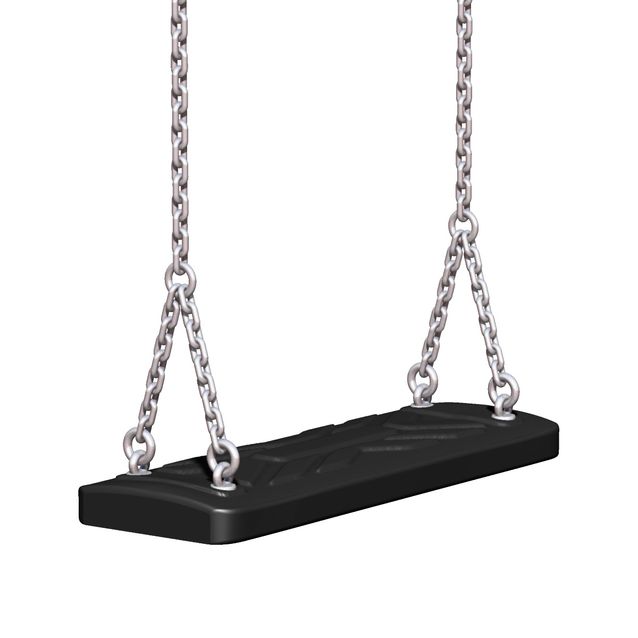 Kumilautaistuin keinuun Markki musta