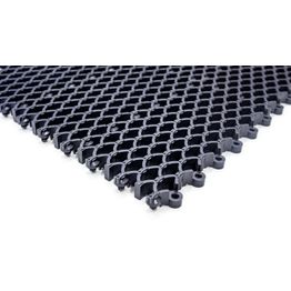 Kumiritilämatto Cleanway koottava 18 palaa/pak 0,36 m² 20 mm harmaa