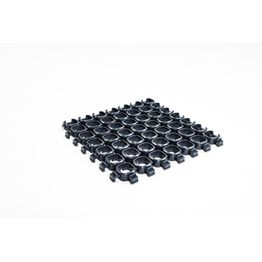 Tuulikaappimatto Plastec CUBE 20x20 cm, 12 mm, EFL, 50 % kierrätys-PVC, antrasiitti