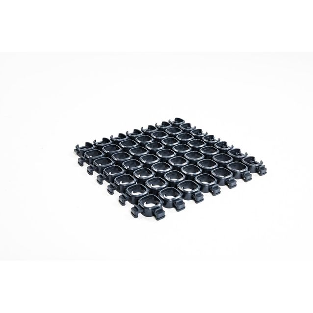 Tuulikaappimatto Plastec CUBE 20x20 cm, 12 mm, EFL, 50 % kierrätys-PVC, antrasiitti