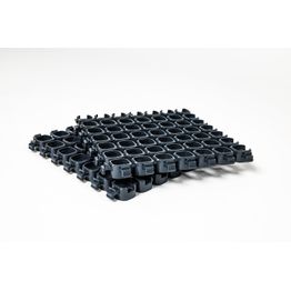 Tuulikaappimatto Plastec CUBE 20x20 cm, 16 mm, EFL, 50 % kierrätys-PVC, antrasiitti