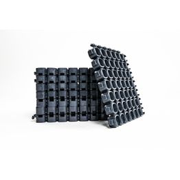 Tuulikaappimatto Plastec CUBE 20x20 cm, 20 mm, 100 % kierrätys-PVC, antrasiitti