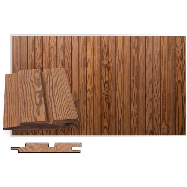 Rimapaneeli/saunapaneeli Maler STS-3, 13x88x3000mm, lämpökäsitelty mänty, Thermo-D, piilonaulattava