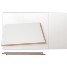 Sisustuspaneeli Maler STP-0, 8x185x2070mm, mdf, ympäripontattu, harmaanvalkoinen