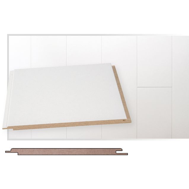 STP-0 Ympäripontattu MDF 8x185x2070 Mel Harmaanvalkoinen