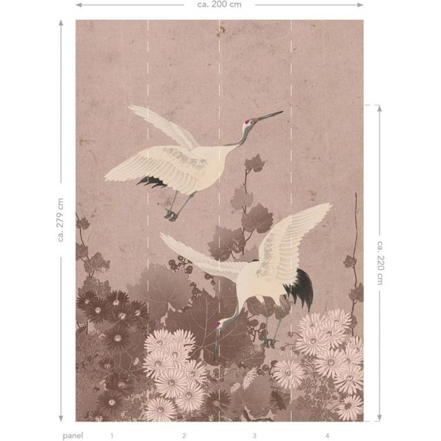 Kuvatapetti Esta Paradise XL Japanese Cranes 2x2,79m