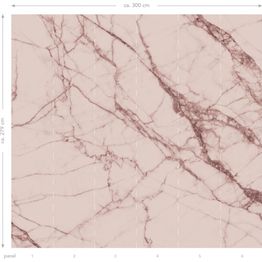 Kuvatapetti Esta Paradise XL Pink Marble, 3x2,79m, vaaleanpunainen