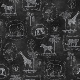 Kuvatapetti Rebel Walls Animal Party Blackboard non-woven mittatilaus