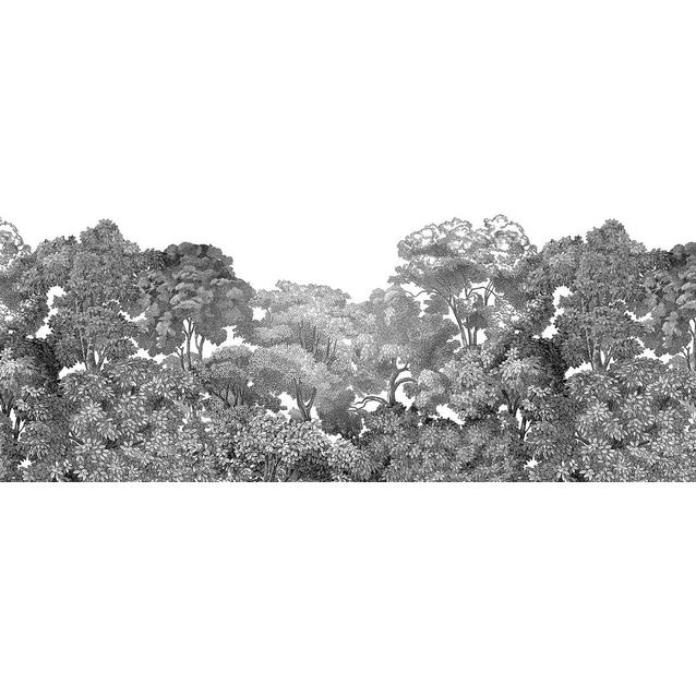 Kuvatapetti Rebel Walls Bellewood Black Toile, non-woven, mittatilaus