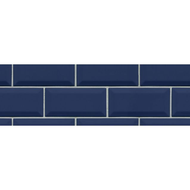 Kuvatapetti Rebel Walls Bistro Tiles Royal Blue, non-woven, mittatilaus