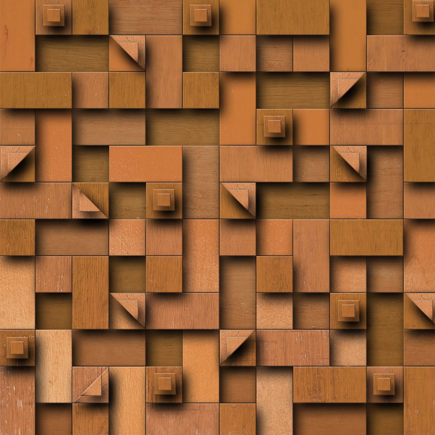 Kuvatapetti Rebel Walls Carved Wood non-woven mittatilaus