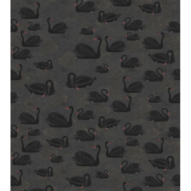 Kuvatapetti Rebel Walls Cygne, Noir, non-woven, mittatilaus