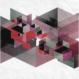 Kuvatapetti Rebel Walls Fractal Red non-woven mittatilaus