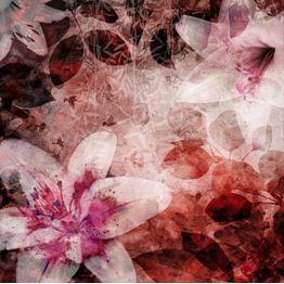 Kuvatapetti Rebel Walls Garden of Dreams Red non-woven mittatilaus