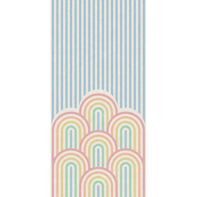 Kuvatapetti Rebel Walls Hilltops Rainbow, non-woven, mittatilaus