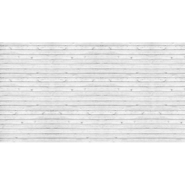 Kuvatapetti Rebel Walls Horizontal Boards White, non-woven, mittatilaus