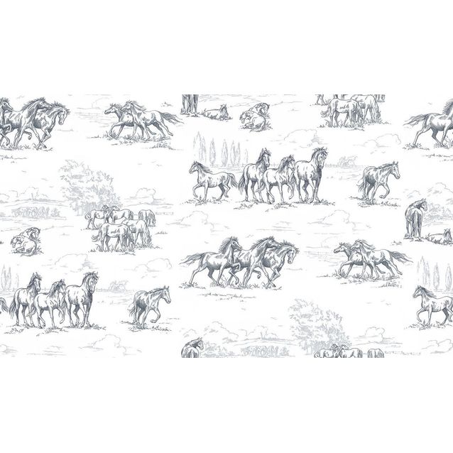 Kuvatapetti Rebel Walls Horse Herd, non-woven, mittatilaus
